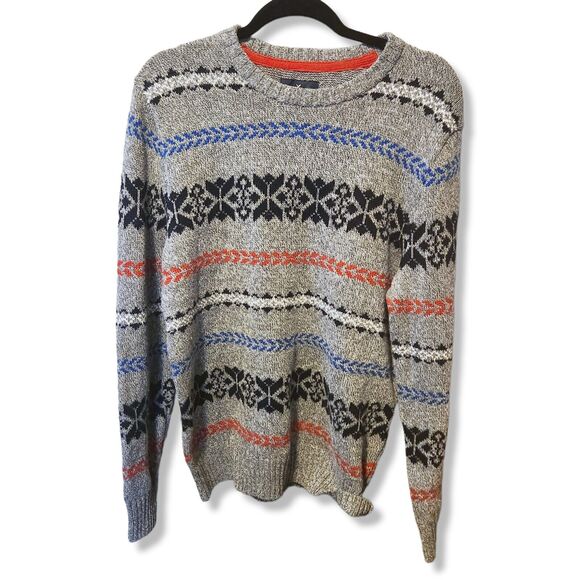 American Eagle Outfitters Other - American Eagle Vintage cotton Nordic Snowflake Ski crewneck Long Sweater Men's L